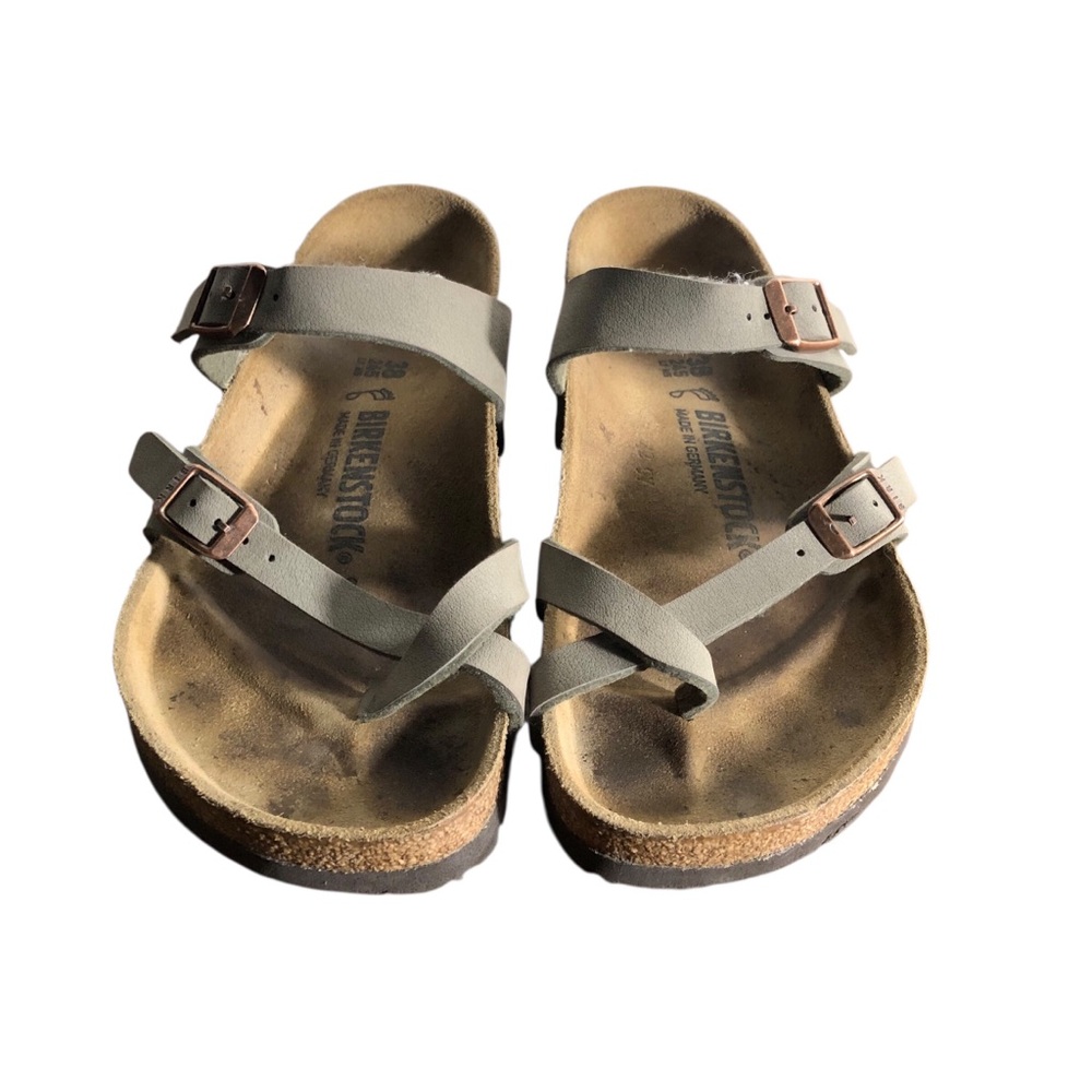 Birkenstock Mayari Burki-Flor sandals in MOCHA Sz 38 (7.5) - Picture 2 of 5